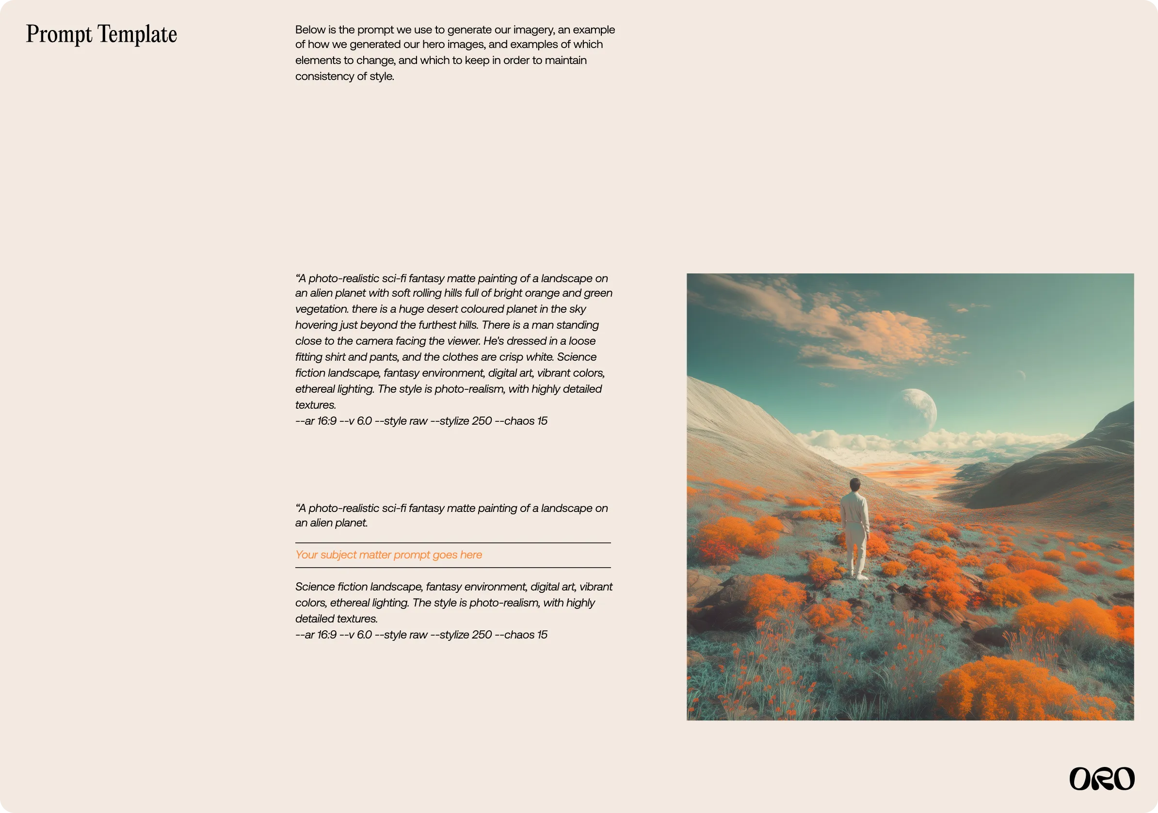ORO Imagery Prompt Template Guide
